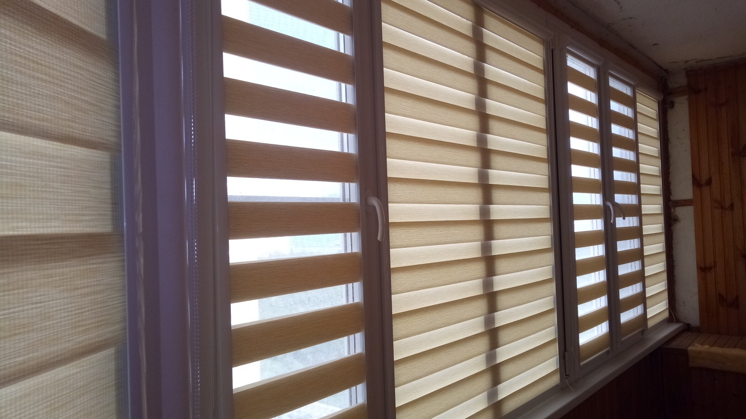 Рулонные шторы кассетные " Зебра (день - ночь) " 